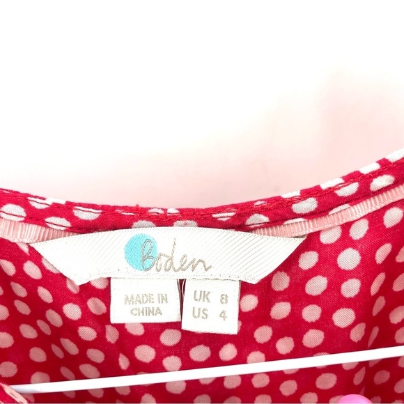 BODEN Nadia Short Sleeve Split Back Relaxed Fit Soft Basic Blouse Top - Picture 6 of 7